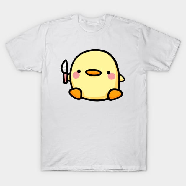 Duck with a knife T-Shirt by Nikamii